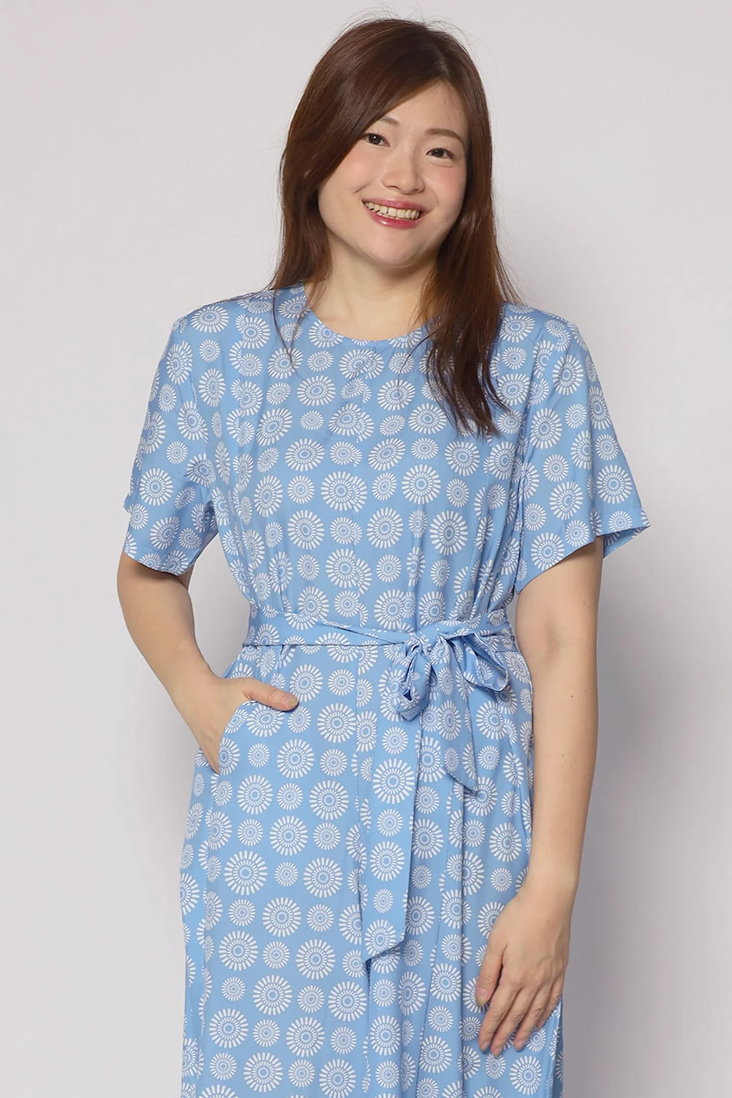 Celine Jumpsuit in Seamless Circles