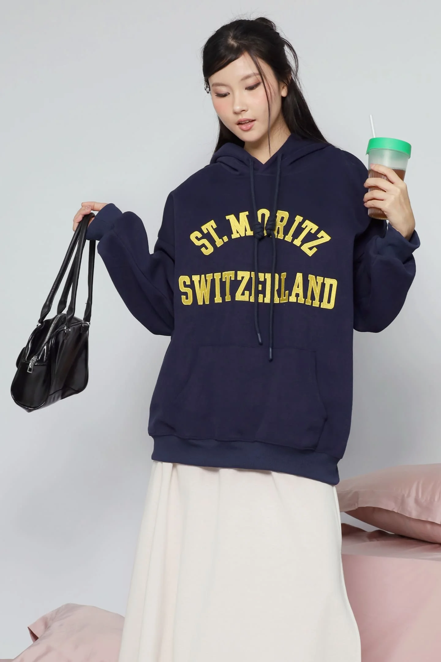 JOY – Switzerland Hoodie Pullover in Blue