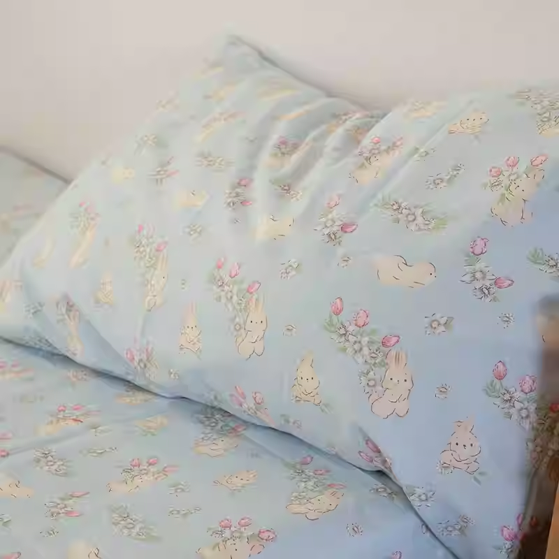 Strawberry Dream Bedding Set – Soft Cotton Duvet Cover & Pillowcases