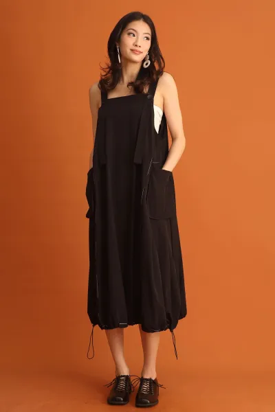 CHOSEN – Sera Pinafore Drawstring Dress